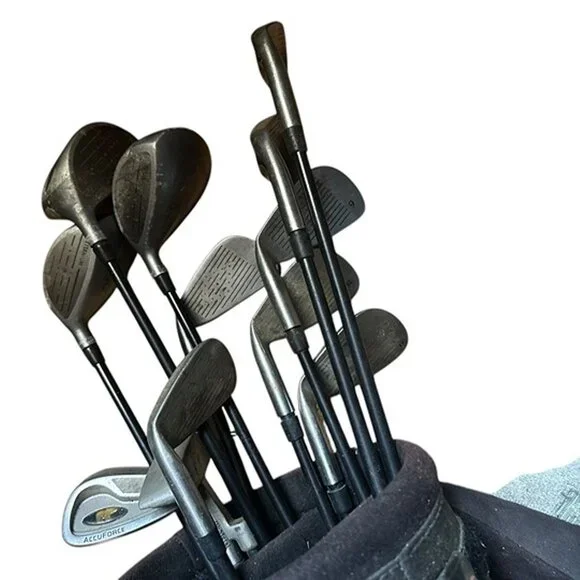 Golden Bear Accuforce Golf Clubs Iron Set Putter & Drivers with Golf Bag